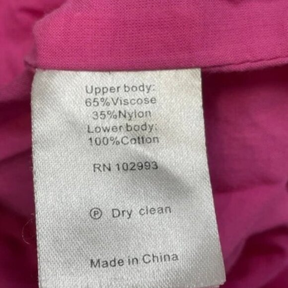 NEW DEREK LAM Women's Dress One Shoulder Midi Size M Pink - Picture 4 of 6